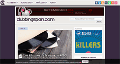 Desktop Screenshot of clubbingspain.com